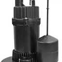 Everflow 1/2 Hp, 3700 G.p.h., 26 Ft. Lift, Submersible Sump Pump