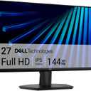 Dell 27 Monitor - SE2726H - 27-inch FHD (1920x1080) 144Hz 1ms Display, in-Plane Switching (IPS) Technology, AMD FreeSync, TV 3-Star 2X HDMI, Tilt