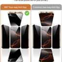 2 Pack 360 Degree for iPhone 15 Pro Max Privacy Screen Protector, 4-Way Private Anti-Spy Tempered Glass Film with Auto Alignment Dust Free Bubble Free, Anti-Scratch, 9H Hardness, Easy Install