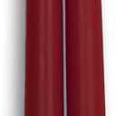 Bluecorn Beeswax Taper Candles, 100% Pure Natural Bees Wax, 10 Inch Pair, Burgundy Candlesticks, Unscented, Clean Burning & Dripless, Long Lasting, Thanksgiving & Christmas Decor, American Made, 1 Ct