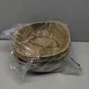 Qunclay 4 Pcs Woven Seagrass Baskets Belly Basket Folding Boho Natural Plant Pot with Handles Round Decorative Wicker Large Indoor Planter for Home Outdoor Tree Planters Decor (L,13''dx11''h)