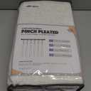 CAPALOCA Pinch Pleated Blackout Curtains 96 Inches Long, Linen Blend, 100% Blackout Drapes with 20 Hooks, Ideal for Bedroom and Living Room, 40" W x 96" L (Pack of 2), Natural