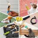 Self-Adhesive Vet Bandage Wrap, First Aid for Dogs & Horses, Multi-Use for Gear Grip & Cable Organizing, Individually Wrapped, 2 Inch, 8 Rolls, Spring Bloom Paw