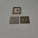 2-Pack Double Toggle Wall Plate, Metal Light Switch Cover, Decorative Antique Brass Switch Plate Cover, Midsize, 4.96''*4.88'', Corrosion Resistant