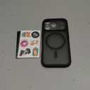 TOCOL for iPhone 17 Pro Case, Compatible with Magsafe, Built-in Magnetic Ring, Full Camera Protection, Drop Protection, Translucent Matte Phone Case for iPhone 17 Pro 6.3 inch (Black)