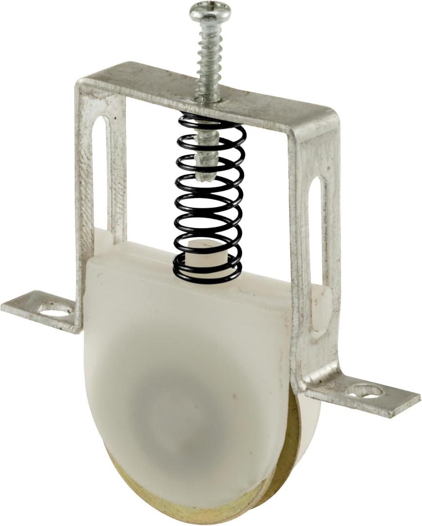 Prime-Line B 617 1 In. Nylon Spring-Loaded Rollers for Sliding Screen Doors, for Columbia (2 Pack)