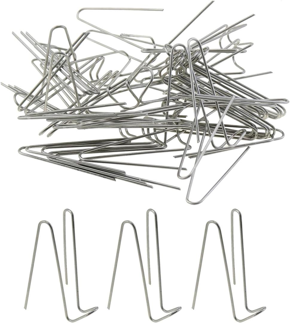 DGZZI 30PCS 1.5 Inch Fabric Panel Wall Wire Hooks Stainless Steel Cubicle Hook Wall Clip Picture Hanger for Fabric Walls at Office Kitchen Home Shelf Picture Key Hanging Accessories