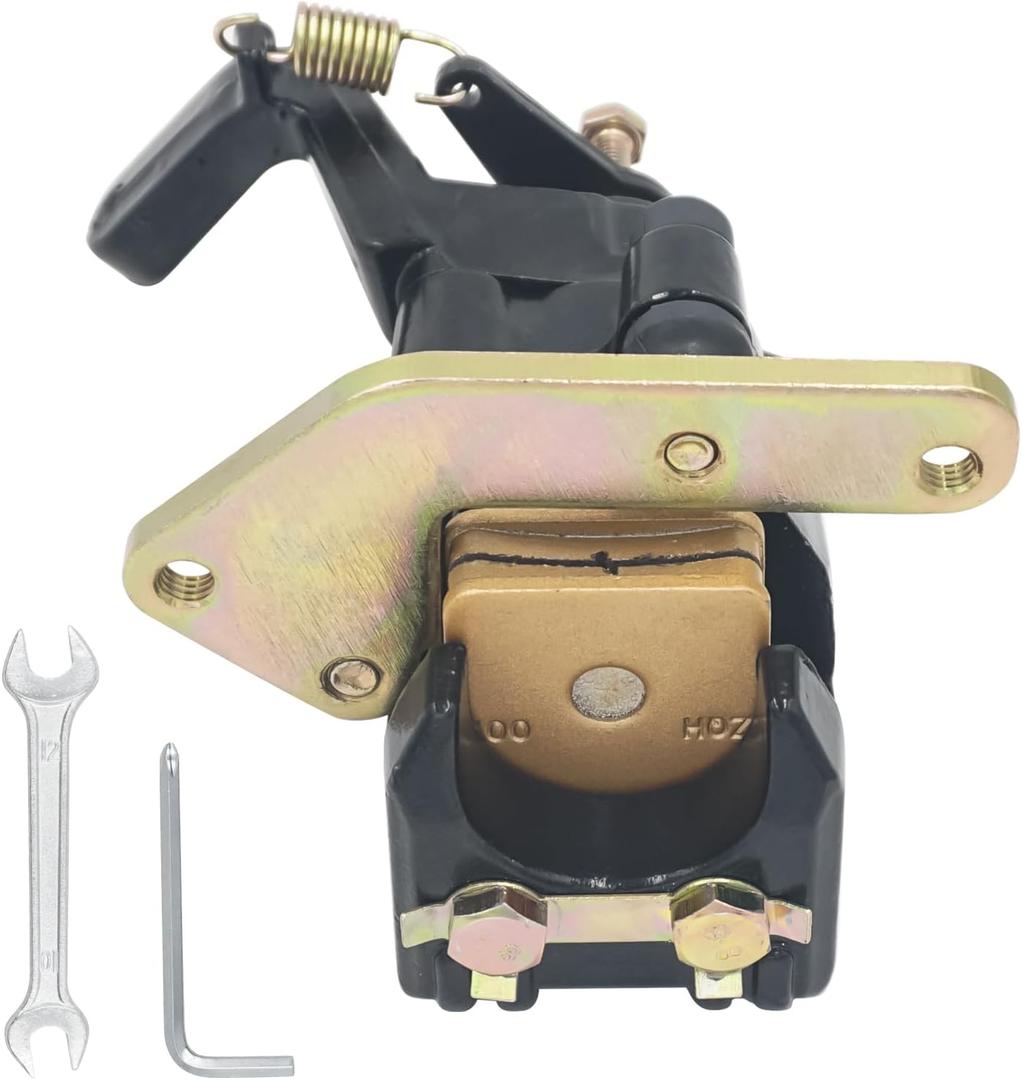 Triumilynn Rear Brake Caliper for Yamaha Warrior 350 1987-2004 / Banshee 350 / Wolverine 350 / Raptor 660 Caliper with Parking Brake # 1UY-2580W-01-00