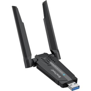 BrosTrend AXE3000 Tri-Band Linux WiFi Adapter Plug & Play for Ubuntu, Fedora, Mint, Debian, Arch, Kali, Manjaro, openSUSE, Raspberry Pi OS etc. Linux USB WiFi Adapter for PC, WiFi-6E 6GHz /5GHz/2.4GHz