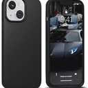 PAIDAAR Ultra Thin Black Case Compatible with iPhone 15 Plus: Slim, Soft and Flexible (NOT Hard) [Matte Finish] Protective Black Phone Cover - Matte Black