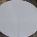 Fivenl 5 FT Round Folding Tables White Foldable Table, Fold-in-Half with Carrying Handle Portable Plastic Table for Party, Dining, Wedding, Camping, Picnic, Indoor Outdoor Events