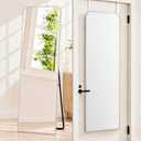 57x20" Full Length Mirror Floor Stand,Over the Door,Wall Mounted Silver