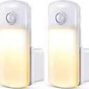 Enhon 2 Pack Emergency Power Failure Night Lights, Motion Sensor Night Light, Automatic Dusk to Dawn, Emergency Lights for Home, Bedrooms, Hallways, Black Outs, Rechargeable