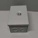 Bud Industries JBH-4944-KO Steel NEMA 1 Sheet Metal Box 6" L x 4" W x 3.5" D, Gray