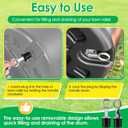 2 x 2 Pack Lawn Roller Plug Replacement for 49467 (1-1/4"), Compatible with 45-0604 & 45-0610, Stainless Steel Snap Handle Yard Roller Plug for Filling and Draining