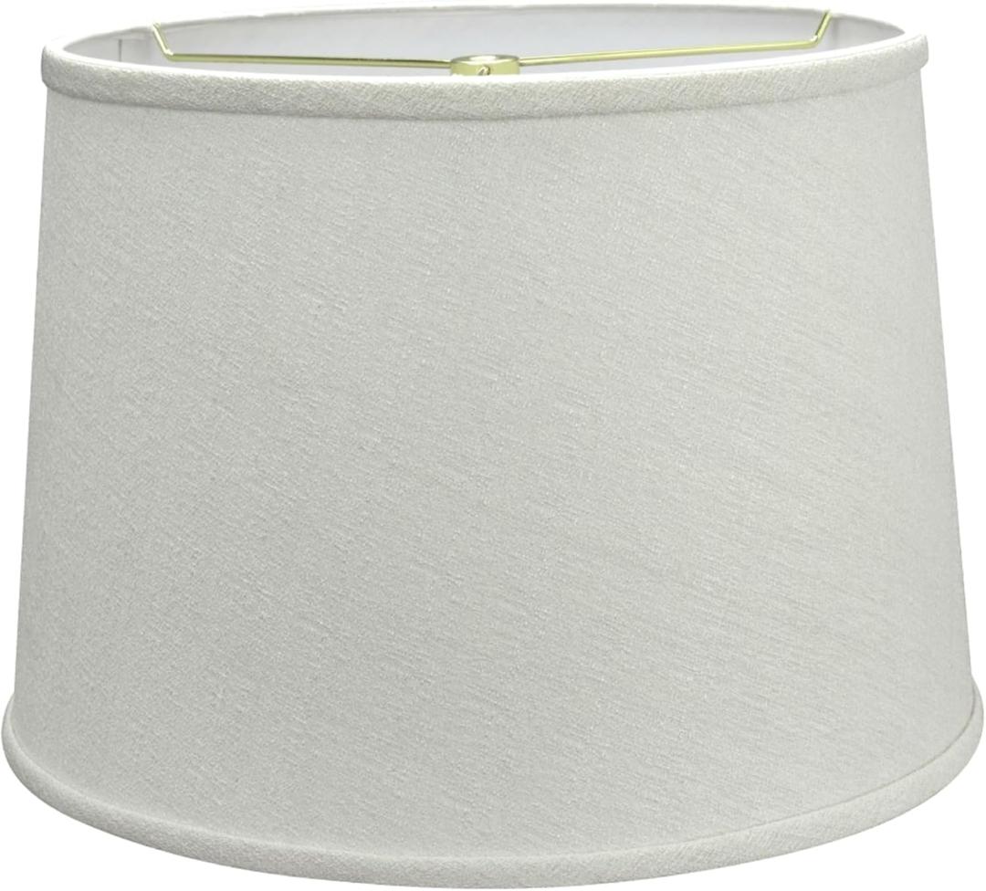 Aspen Creative 32320 Transitional Hardback Empire Shaped Spider Construction Lamp Shade in Off White, 12" Top x 14" Bottom x 10" Slant Height