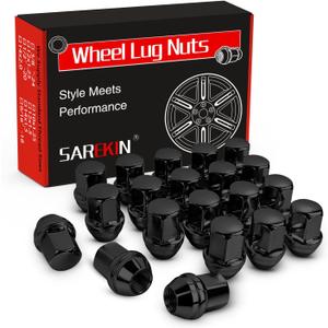 20 Pack M14x1.5 Lug Nuts Black 14mm 1.50 Acorn Wheel Lug Nuts Set Replacement Lugnuts for Chevrolet Suburban Tahoe Silverado 1500 Ram 1500 Jeep Wrangler Grand Cherokee Ford F150 Explorer Escalade