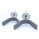 Baby Gate Banister Adapter Y-Spindle Rods - M8(8mm) for Pressure Mounted Baby and Pet Safety Stair Gates with Extra Long Wall Mounting Screws Rod & Bolts (Y-Grey-2 Pack)