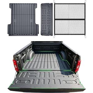 Truck Bed Mat&Tailgate Mat for Ford F-150 2015-2020 Not for Work Surface or Pro Access Tailgate,All Weather Protection TPE Tailgate Liner Accessories(Not fit Drop-in Liners)