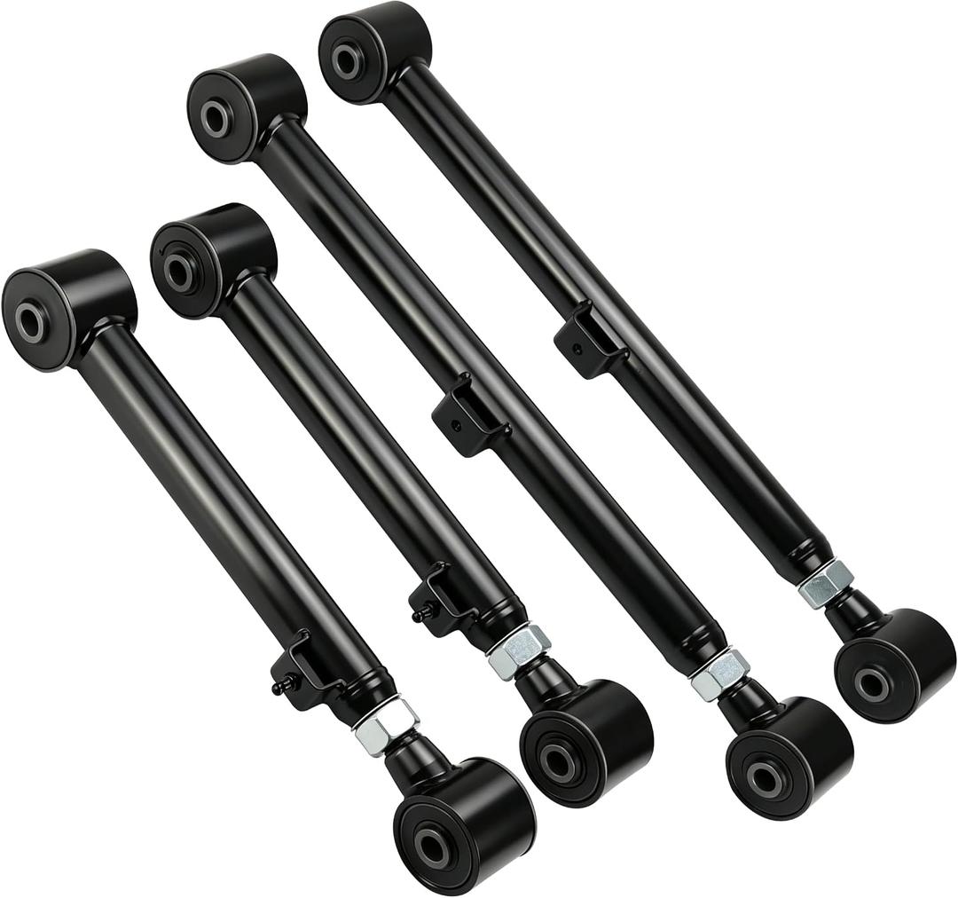 4PCS Adjustable 0-6" Lift Rear Upper & Lower Control Arm for 2009-2018 RAM 1500 & 2020-2021 Jeep Gladiator, Heavy Duty Suspension Upgrade Replacement Parts