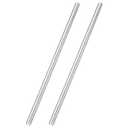 uxcell 2Pcs Fully Threaded Rod, M10 x 1mm Pitch 304 Stainless Steel Right Hand Fine Threads Studs, 300mm/12 inch Threaded Screw Rods Fasteners for Anchors Bolts Hangers Clamps U Bolts