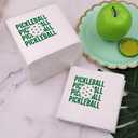 Funny Pickleball Quote Cocktail Napkins 50Pcs Pickleball Paper Disposable Napkins for Pickleball Players Party Table Decorations 5 x 5 Two-ply (Pickleball Pickleball)