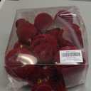 Senjie 36 PCS Velvet Ornaments Balls Sets for Christmas Tree Red Flocked Christmas Balls Assortment for Xmas Tree Holiday Decor