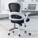 TRALT Office Chair - Ergonomic Office Chair with Back Support, Home Office Desk Chairs, 330lbs Wide Seat Big and Tall Office Chairs, Comfy Desk Chair for Work, Study, Office, Gaming (White Black)