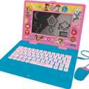 Lexibook, Paw Patrol, Bilingual and Educational Laptop Spanish/English, Toy for Children, 170 Activities to Learn, Play Games and Music, Large Screen, Pink/Blue, JC599PAGi2