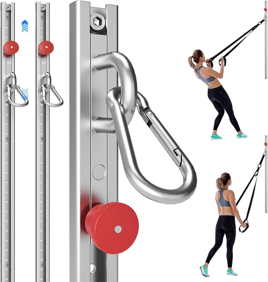 Adjustable Resistance Band Wall Mount System,Home Gym Dedicated Resistance Band Wall Anchor,for Strength Training, Physical Therapy & Rehab Training