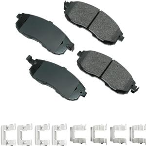 Akebono Brake Pads, ProACT, Front, compatible with Infiniti/Nissan 2001-18, Set of 4