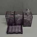 HBlife Bathroom Accessories Set, Lavender Purple Acrylic Bathroom Counter Set with Toothbrush Holder, Soap Dispenser, Tumbler, Soap Dish, Boho Modern Bathroom Decor, Ideal Gift Choice