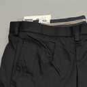 Dockers Men's Classic Fit Signature Khaki Lux Cotton Stretch Pants-Pleated, Black, 46W x 29L