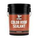 Liquid Rubber Color Roof Sealant- Elastomeric Waterproof Coating for Flat, Low-Slope & Metal Roofs, Flexible UV-Stable Membrane, Light Gray, 5 Gallon