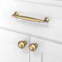 10 Pack Champagne Bronze Cabinet Pulls 5 Inch(128mm) Kitchen Cabinet Handles Solid Zinc Alloy Cabinet Hardware Drawer Pulls