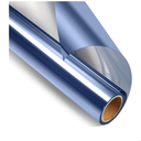 STATINT House Window Tint Film Privacy Film Heat Reducing Anti UV Privacy Cling Reflective Window Cling Removable for Commercial, Blue-Silver, 35.4 Inch X 16.4 Feet