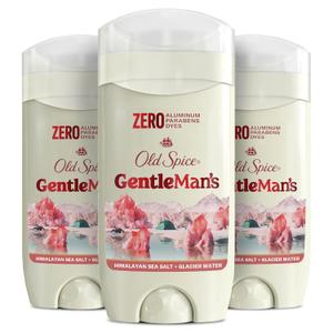 Old Spice GentleMan's Aluminum Free Dry Feel Deodorant for Men, 24/7 Lasting Freshness, Gentle on Skin with Skin Conditioners, Himalayan Sea Salt + Glacier Water Scent, 3.0 oz (Pack of 1)