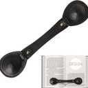 Leather Weighted Book Page Holder for Women Men, Book Weight Page Holder for Book Lovers, Book Accessories Gift for Reading Lovers (Black)