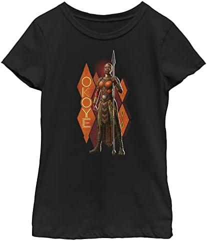 Marvel Girl's Okoye Pattern T-Shirt, S