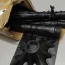 2Pack 5FT 200LED Black Halloween Tree with Lights, Timer Function with Higher Size Black Tree with Purple and Orange Lights, Spooky Light up Trees for Indoor Outdoor Party Garden Halloween Decorations