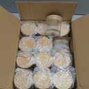 SUPMIND 4oz Candle Jars 12 Pack - Clear Glass with Bamboo Lids, Ideal for Candle Making & Home Decor