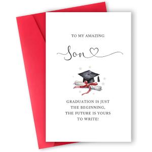 2 x Best Son Graduation Gift from Parents, 8 x 5.3 inches