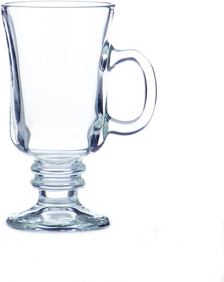Libbey 8-1/2-Ounce Irish Coffee Mug, Clear