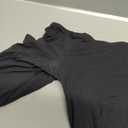 SUUKSESS Women Off the Shoulder Long Sleeve Bodysuit Double Lined Thong Bodysuit (Small, Black)