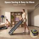 YPOO Walking Pad with 14% Incline Under Desk Treadmill for Home & Office, Black
