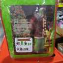 Christmas Green Monster Costume Kids Furry Santa Claus Outfit Christmas Cosplay Costume Holiday Party Dress up (XL)