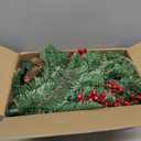 Solar Christmas Tree 30 inch Prelit 2 Set Pathway Porch Christmas Trees Pre-Light LED Battery Operated Outdoor Xmas Decor for Entrance Driveway, Yard, Garden