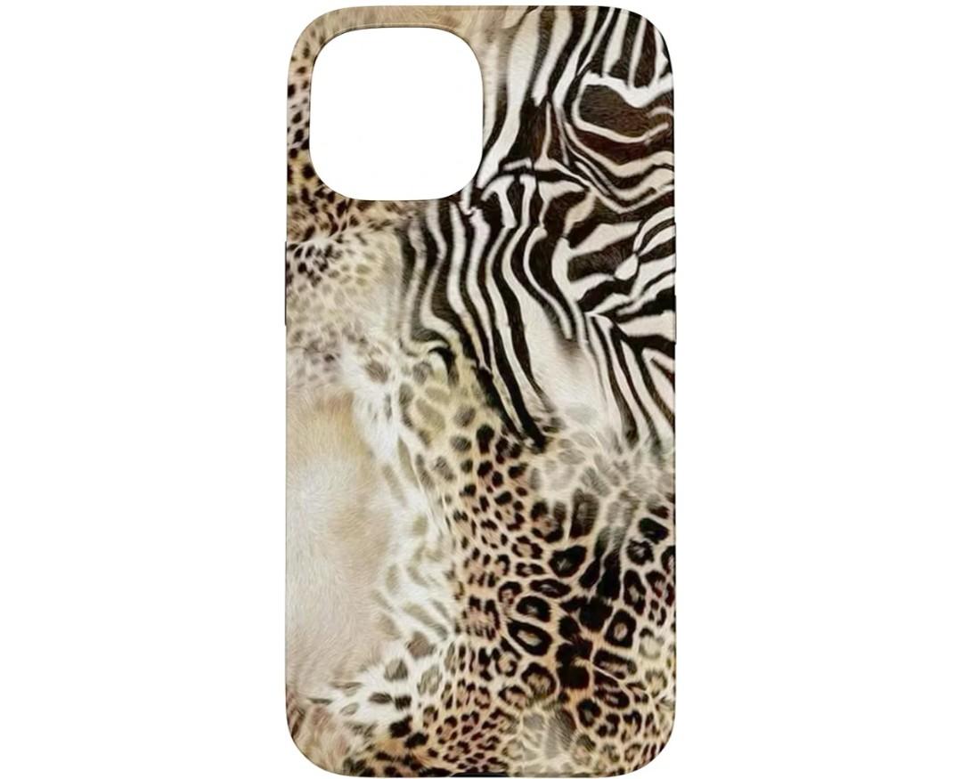 Aesthetic Animal Y2K Cheetah Leopard Zebra Tiger Print Case for iPhone 15
