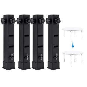 YESIDEA Square Table Leg Extenders, Table Legs Diameters 1.88in 4 Pack