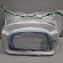 Baby Bathtub, Collapsible Newborn Bathtub for Infant to Toddler 0-24 Months with Soft Bath Net,Portable Travel Newborn Tub with No-Slip Feet, Baby Shower Gifts,Sky Blue